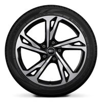 20" alloy wheels in 5-twin spoke offset design in black